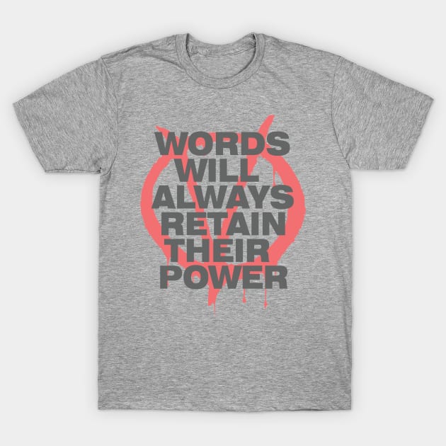 Words Power - V for Vendetta T-Shirt by The Architect Shop